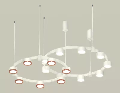 Комплект подвесного светильника Ambrella Light Techno Ring XR92081200 (A9208x2, C9241,C9236,N8112,N8126)