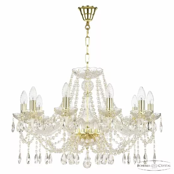 Подвесная люстра Bohemia Ivele Crystal 107/10/240 G Подвесная люстра Bohemia Ivele Crystal 107/10/240 G