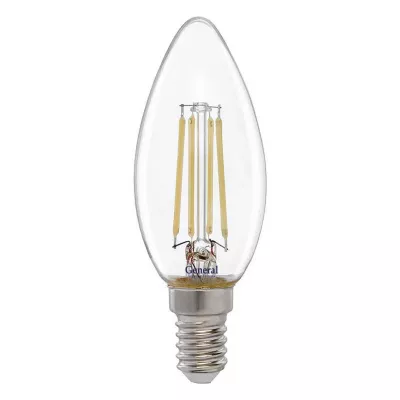 Филаментная светодиодная лампа General GLDEN-CS-12-230-E14-2700 660325