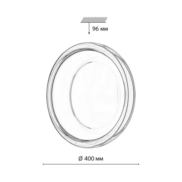 Настенно-потолочный светильник Sonex Color Portman 7778/DLN