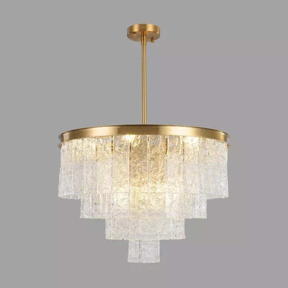 Люстра на штанге Lumion Classi Pamella 8423/9, Бронза, Прозрачный, Металл, декоративные элементы крупным планом Люстра на штанге Lumion Classi Pamella 8423/9, Бронза, Прозрачный, Металл, декоративные элементы крупным планом