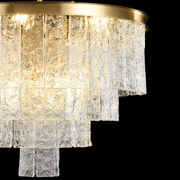 Люстра на штанге Lumion Classi Pamella 8423/9, Бронза, Прозрачный, Металл Люстра на штанге Lumion Classi Pamella 8423/9, Бронза, Прозрачный, Металл