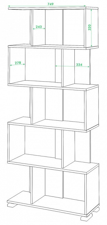 Стеллаж СЛ-5 MER_SL-5_KSH