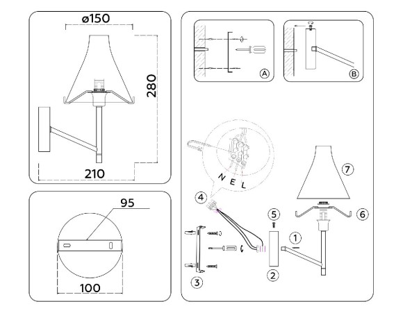 Бра Ambrella Light High Light Modern LH57137