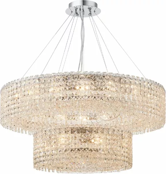 Подвесная люстра Stilfort Delone 2179/09/26P, Хром, Прозрачный, Металл