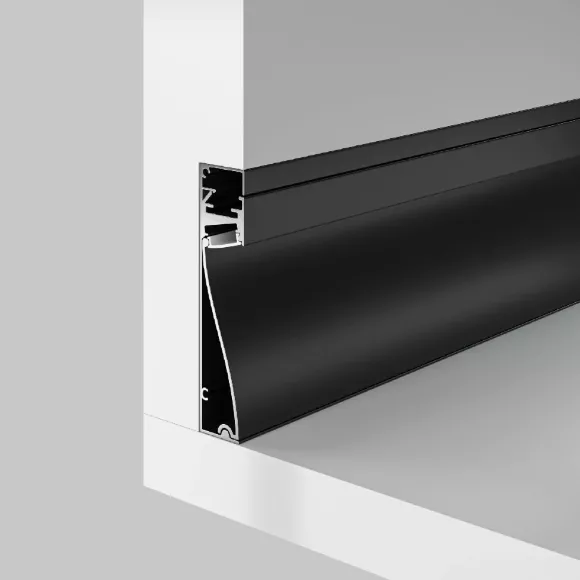 Алюминиевый профиль Maytoni Led strip ALM-8018-B-2M, вид сбоку Алюминиевый профиль Maytoni Led strip ALM-8018-B-2M, вид сбоку