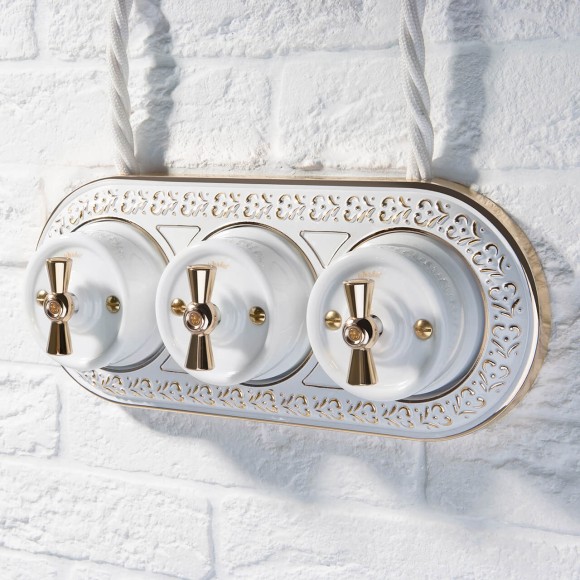 Набор ручек выключателя Werkel Ретро золото W6442138 4690389166259 a050775