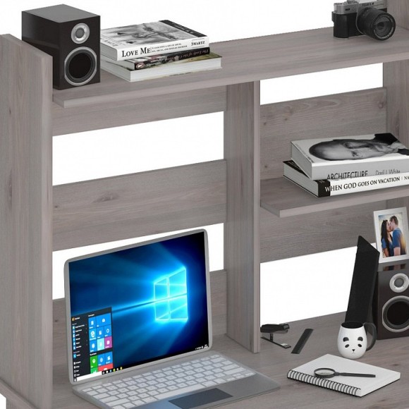 Стол компьютерный Домино Lite СКЛ-Прям100Р+НКЛ-100 MER_SKL-Pryam100Rbez_tumby-NKL-100_N