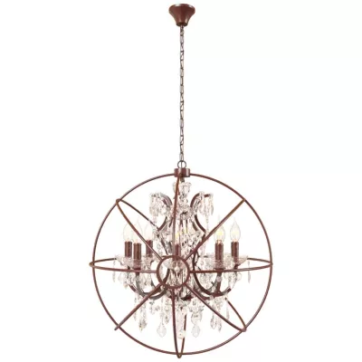 Подвесная люстра LOFT IT Foucaults orb crystal Loft1897/8
