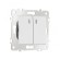 Выключатель двухклавишный проходной Arte Milano 203.33-2.white