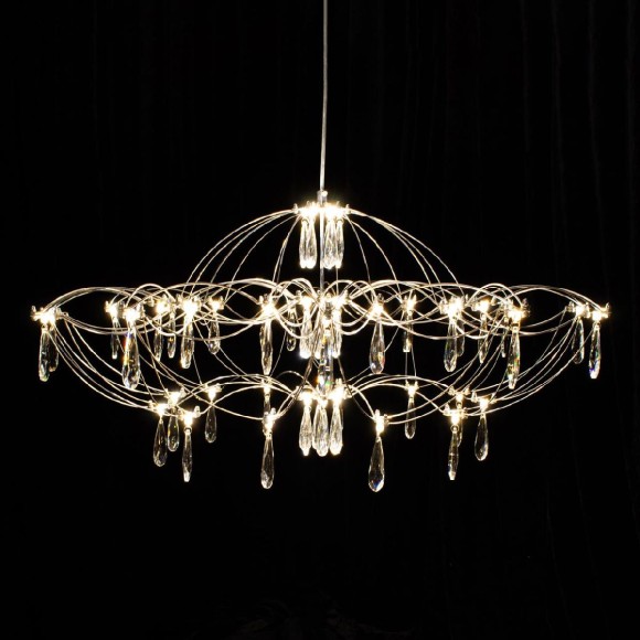 Подвесная светодиодная люстра с пультом управления Citilux Aster CL208010