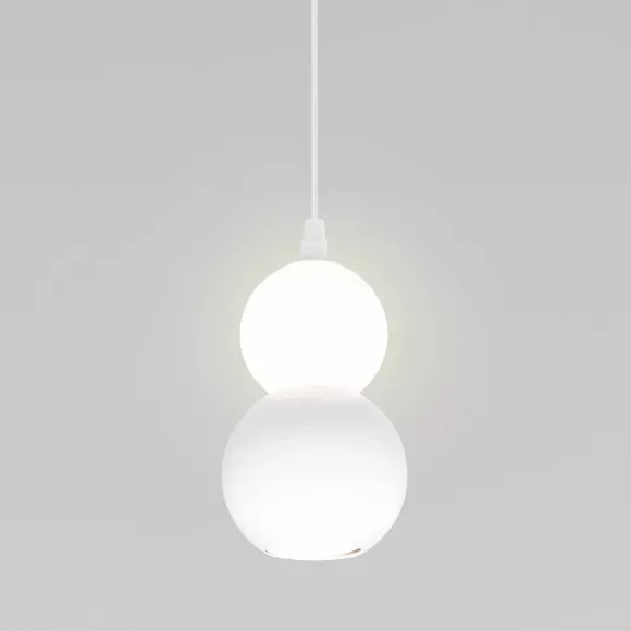 Подвесной светильник Eurosvet Polar 50250/1 LED белый a062388, Нейтральный белый, Металл, Стекло