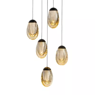 Подвесной светильник Delight Collection MD25090022-5A matt black/champagne