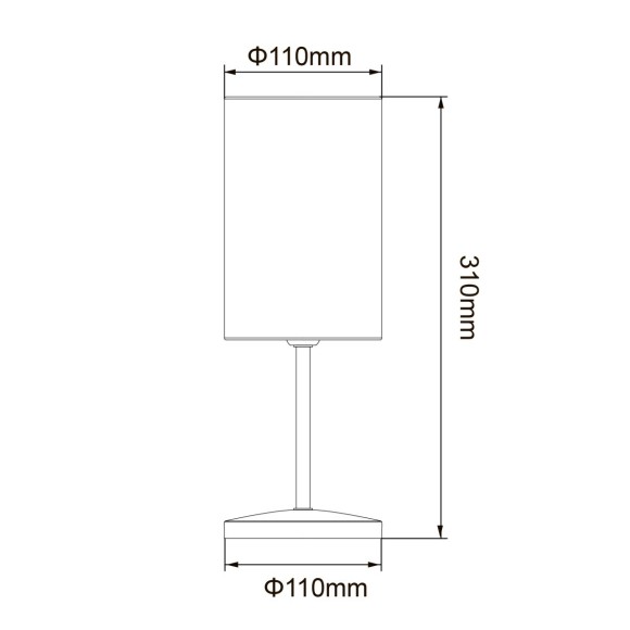 Настольная лампа Uniel UML-B308 E14 BLACK/BEIGE UL-00012425