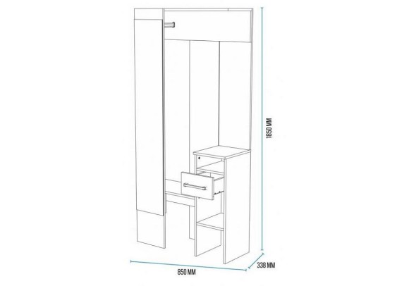 Стенка для прихожей Рогес WO_602819