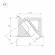 Алюминиевый профиль Arlight SL-BEVEL-H10-F14-2000 ANOD BLACK 044084