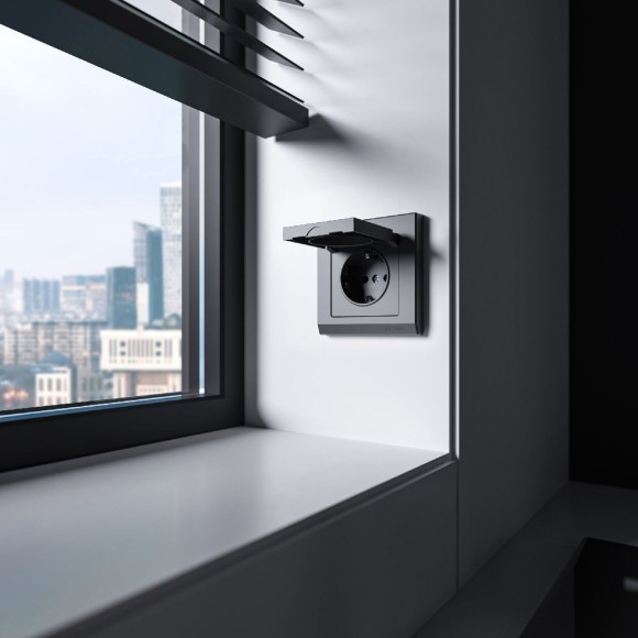 Розетка с защитной крышкой Werkel 4690389213182 W1171264 a069592