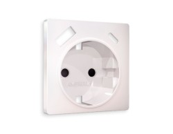 Лицевая панель для розетки с/з со шторками 2USB A+C Ambrella Volt Alfa AP2100
