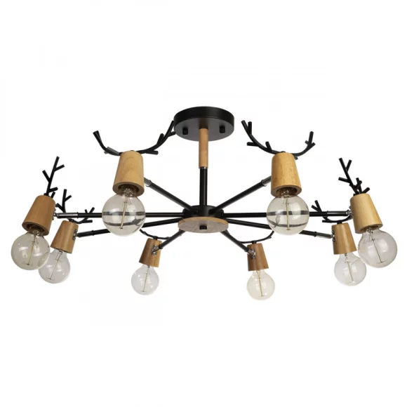 Люстра на штанге Loft IT Sven 10024/8 Black Люстра на штанге Loft IT Sven 10024/8 Black