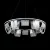 Подвесная люстра LED4U L7706-800 BK