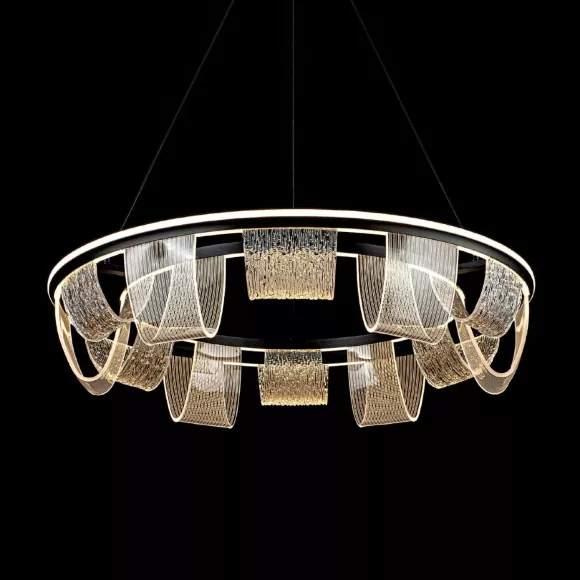 Подвесная люстра LED4U L7706-800 BK, крупный план