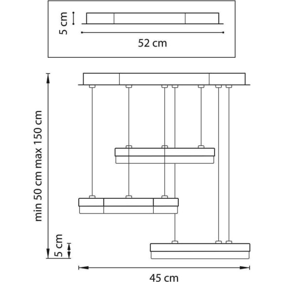 Подвесная светодиодная люстра Lightstar Unitario 763339