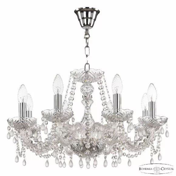 Подвесная люстра Bohemia Ivele Crystal 112/8/195 Ni V0300 Подвесная люстра Bohemia Ivele Crystal 112/8/195 Ni V0300