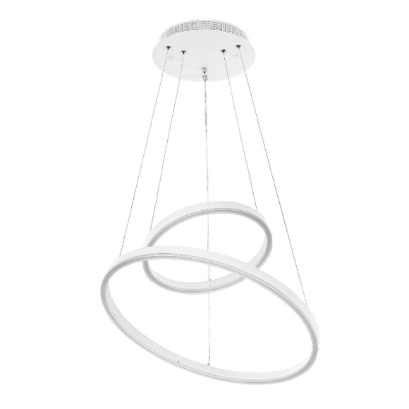 Подвесная светодиодная люстра с пультом управления LED4U 55000-2 WH