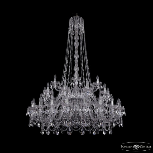 Подвесная люстра Bohemia Ivele Crystal 1411/20+10+5/460/h-175/2d Ni