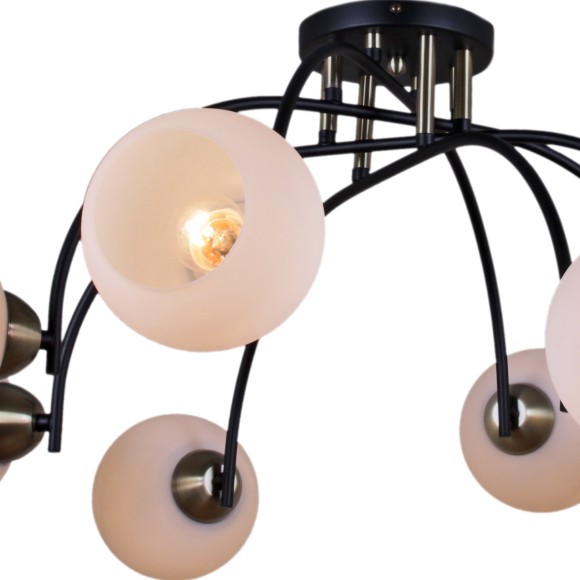 Люстра на штанге Illumico IL0250-8CSQ-79 BK AB