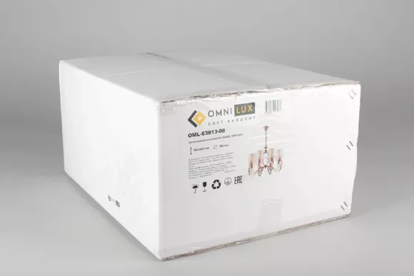 Подвесная люстра Omnilux Mellitto OML-63813-08, Арт-деко, Белый Подвесная люстра Omnilux Mellitto OML-63813-08, Арт-деко, Белый