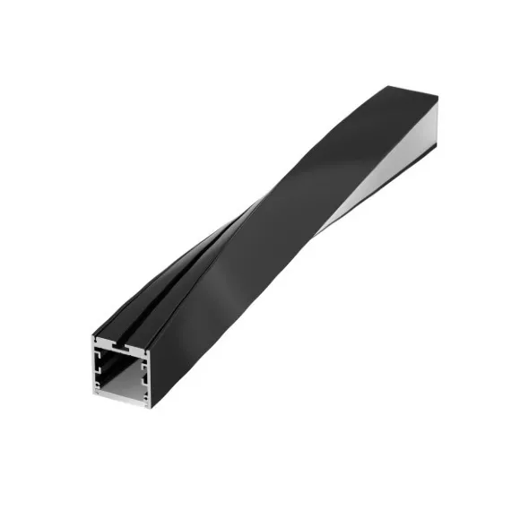 Алюминиевый профиль Arlight SL-ARC-3535-Twist90L-400 Black 032679 Алюминиевый профиль Arlight SL-ARC-3535-Twist90L-400 Black 032679