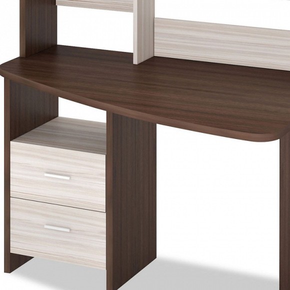 Стол компьютерный Домино Лайт СКЛ-Крл 120+НКЛ-120 MER_SKL-Krl120_NKL-120_SHK_PRAV