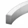 Заглушка Arlight LINE-3560-BENT-SIDE глухая (Пластик) 062981, крупный план