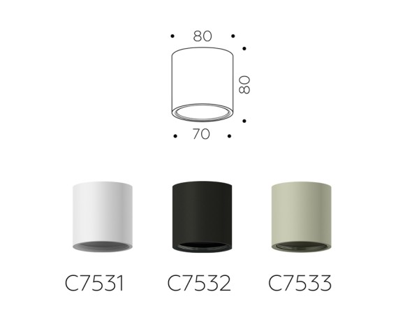 Корпус светильника накладной Ambrella Light DIY Spot C7533