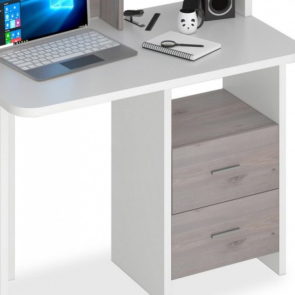 Стол компьютерный Домино Lite СКЛ-Прям100Р+НКЛ-100 MER_SKL-Pryam100R-NKL-100_BEN