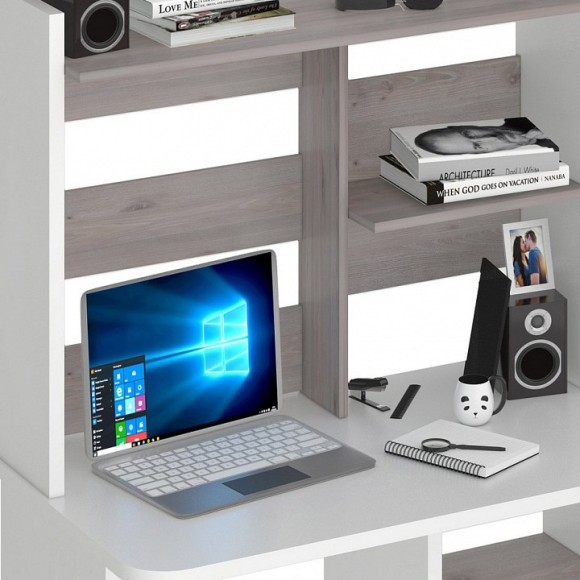 Стол компьютерный Домино Lite СКЛ-Прям100Р+НКЛ-100 MER_SKL-Pryam100R-NKL-100_BEN