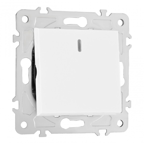 Переключатель одноклавишный перекрестный с подсветкой Arte Milano 203.35-1.white