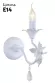Бра Arte Lamp Angelina A5349AP-1WH, Белый, Металл, Прованс стиль