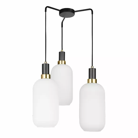 Подвесной светильник 33Lab.studio PND16S.03.19.003BL-S33WH, Черный, Белый, Металл Подвесной светильник 33Lab.studio PND16S.03.19.003BL-S33WH, Черный, Белый, Металл