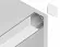Алюминиевый угловой профиль Ambrella Light Alum Profile GP2150AL, крупный план
