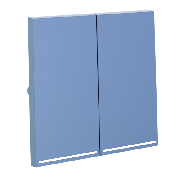 Клавиши для выключателя/переключателя двухклавишного с подсветкой Voltum S70 (деним) VLS000415