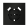 Накладка для розетки с заземлением и защитными шторками, с USB A+A Voltum S70 (черный матовый) VLS000908