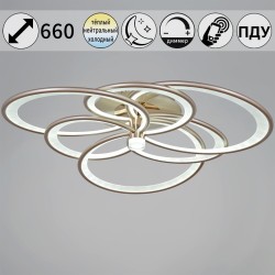 Потолочная светодиодная люстра Reluce 09246-0.3-3+3 Champaign silver