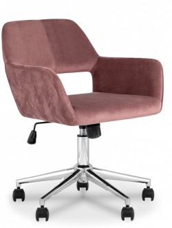 Кресло компьютерное Ross SGR_ROSS_CHROME_VELVET_ROSE