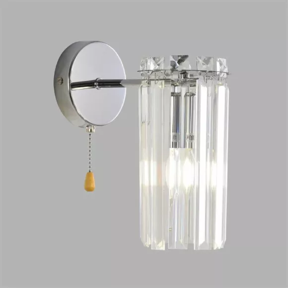 Бра Lumion Classi Favla 8348/1W, Хром, Прозрачный, Металл