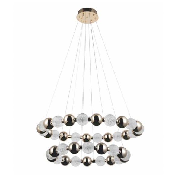 Подвесная светодиодная люстра Modelux MS.8012.600.400 GD