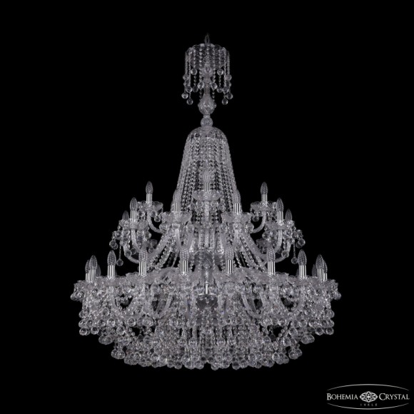 Подвесная люстра Bohemia Ivele Crystal 1409/20+10+5/400/XL-152/2d Ni