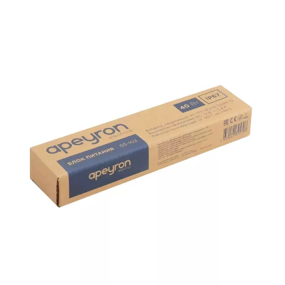 Блок питания Apeyron 12В (СТ) 40Вт импульсный IP67 170-264В 3,33А 03-103