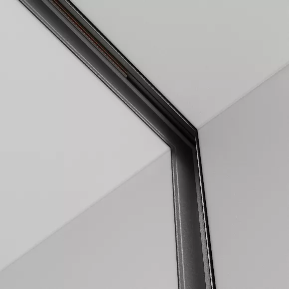Коннектор L-образный внутренний Maytoni Technical Accessories for Exility TRA034CL-42B, крупный план Коннектор L-образный внутренний Maytoni Technical Accessories for Exility TRA034CL-42B, крупный план